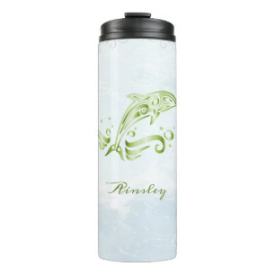 Garrafa Térmica Dolphin Personalizado Tumbler Térmico Verde