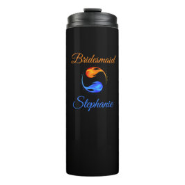 Garrafa Térmica Donativos de Bridesmaid- Flame-Negro-Gêmeo