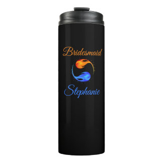 Garrafa Térmica Donativos de Bridesmaid- Flame-Negro-Gêmeo