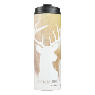 Garrafa Térmica Dourado Deer Patronus Tumbler