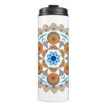 Dourado e azul Dot Mandela