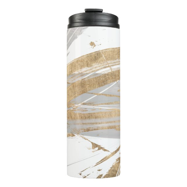 Garrafa Térmica DOURADO e CINZA (Frente)