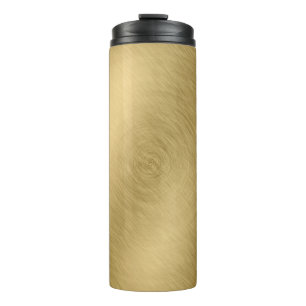 Garrafa Térmica Dourado metal escovado fundo ou textureabstrato,a