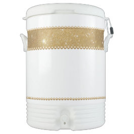 Garrafa Térmica Dourado Sparkle e Miçanga Grande Igloo