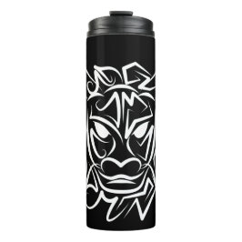 Garrafa Térmica Dragão Tribal Negro e Branco