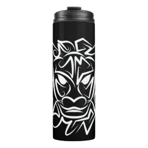 Garrafa Térmica Dragão Tribal Negro e Branco