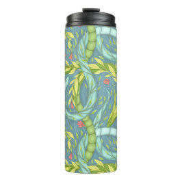 Garrafa Térmica dragões de madeira