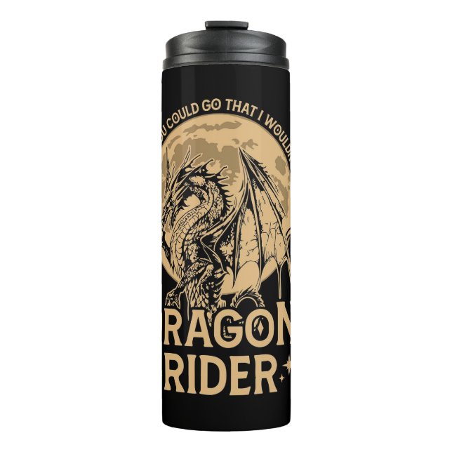 Garrafa Térmica Dragon Rider - Merch Não Oficial da Quarta Ala (Frente)