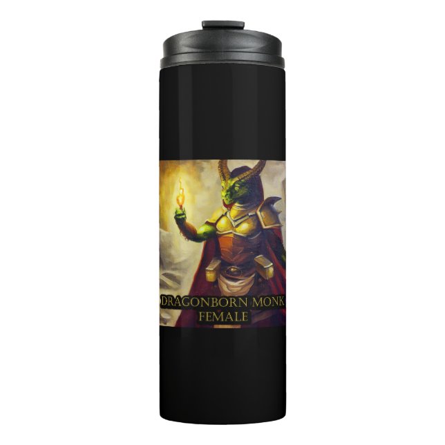 Garrafa Térmica Dragonborn Monk Female (Frente)