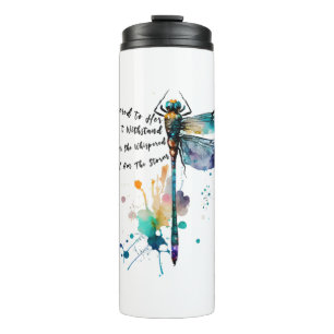 Garrafa Térmica Dragonfly Com Poema