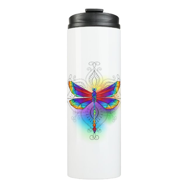 Garrafa Térmica Dragonfly Poligonal (Frente)