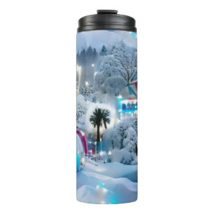 Garrafa Térmica Dreamy Winter Wonderland Lights