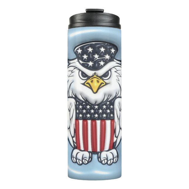 Garrafa Térmica Drinkware Patriótico para Todas as Estações (Frente)