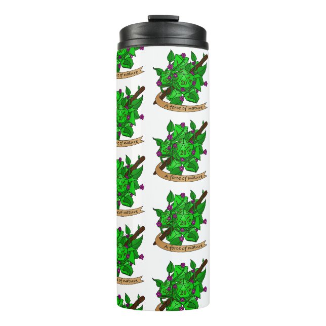 Garrafa Térmica Druid Dice Design (Frente)