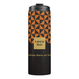 Garrafa Térmica Duo preto e laranja - Log comercial Tumbler térmic