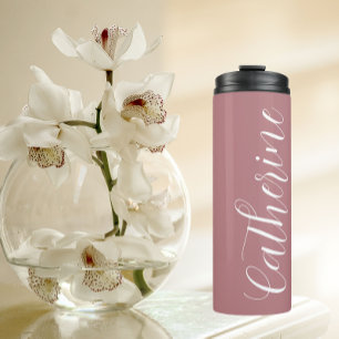 Garrafa Térmica Dusty Rosa Stylized Wedding Bridesmaid
