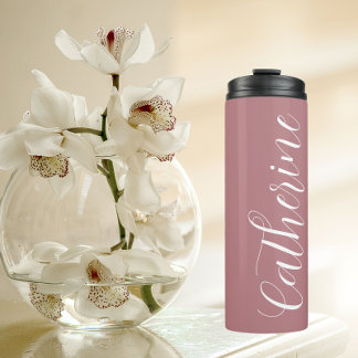 Garrafa Térmica Dusty Rosa Stylized Wedding Bridesmaid