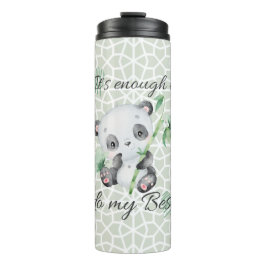 Garrafa Térmica É suficiente | Afirmações de Cute | Panda