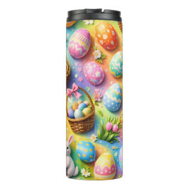 Garrafa Térmica Easter bunny and colourful egg pattern