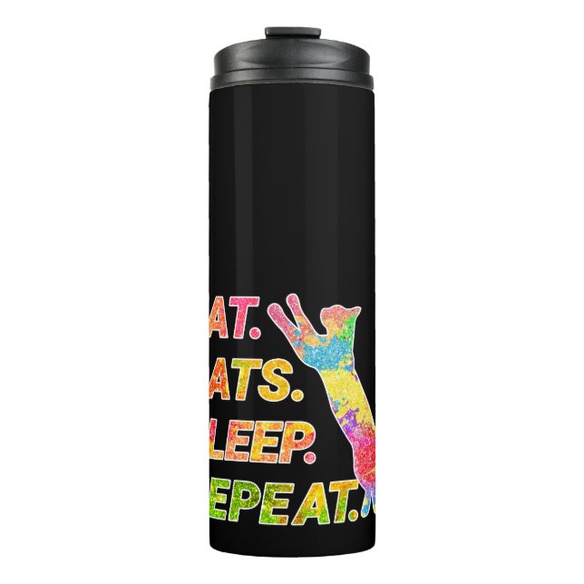 Garrafa Térmica Eat, Sleep, Cats, Repeat (Frente)