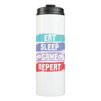 Garrafa Térmica Eat Sleep Game Repeat Controller