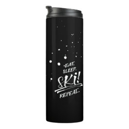 Garrafa Térmica Eat Sleep Ski Repeat Thermal Tumbler