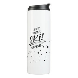 Garrafa Térmica Eat Sleep Ski Repeat Thermal Tumbler