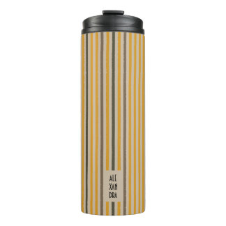 Garrafa Térmica Echo Traça Tumbler Térmico Personalizado - Mostard