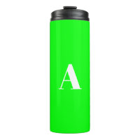 Ecrã verde neon de monograma personalizado