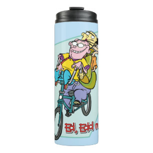 Garrafa Térmica Ed, Edd, um Eddy numa bicicleta