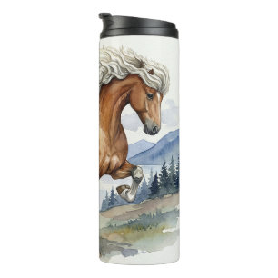 Garrafa Térmica Edda Silver bay Cavalo Islandês nas Montanhas S