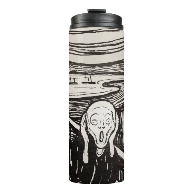 Garrafa Térmica Edvard Munch, A Famosa Do Impressão Do Lithógrafo  (Frente)