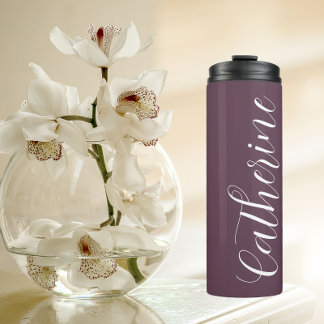 Garrafa Térmica EggPlant Stylized Wedding Bridesmaid