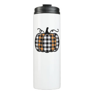 Garrafa Térmica Ei Pumpkin Buffalo Xadrez para outono de Outono