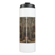 Elefante de cena botânica com howdah também