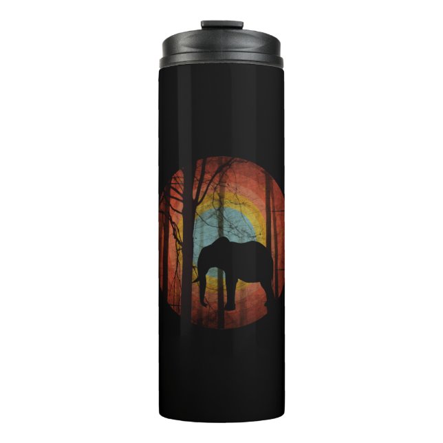 GARRAFA TÉRMICA ELEFANTE NA FLORESTA MATA (Frente)