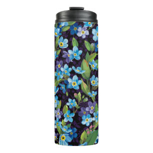 Garrafa Térmica Elegance Forget-Me-Not Floral Patterno