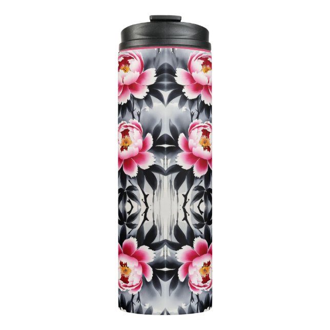 Garrafa Térmica Elegance in Bloom: Floral Harmony printed (Frente)