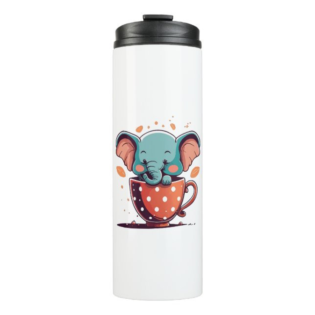 Garrafa Térmica Elegância de Elefante (Frente)