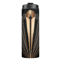 Elegância Geométrica em Art Deco Ouro