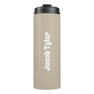 Garrafa Térmica Elegância Mudada - Calm Stone Personalizável
