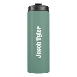 Garrafa Térmica Elegância Mudada - Teal Oceânico Personalizável