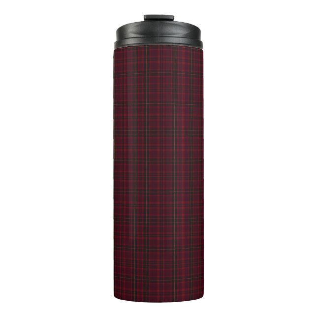 Garrafa Térmica Elegant Burgundy Tartan (Frente)