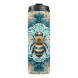 Garrafa Térmica Elegante Bumble Bee Mandala