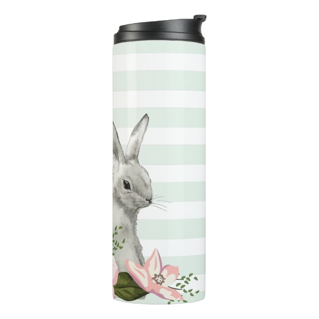 Garrafa Térmica Elegante Bunny striped design (Giro à esquerda)