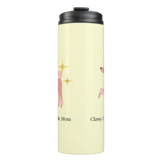 Garrafa Térmica Elegante como um Tumbler Térmico de Mãe de Poodle
