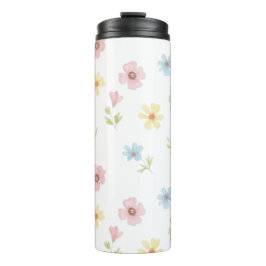 Garrafa Térmica Elegante Frasco Isolado de Prado de Flores Silvest