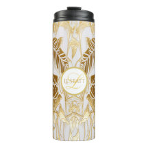 Elegante Monogramado Aura Thermal Tumbler