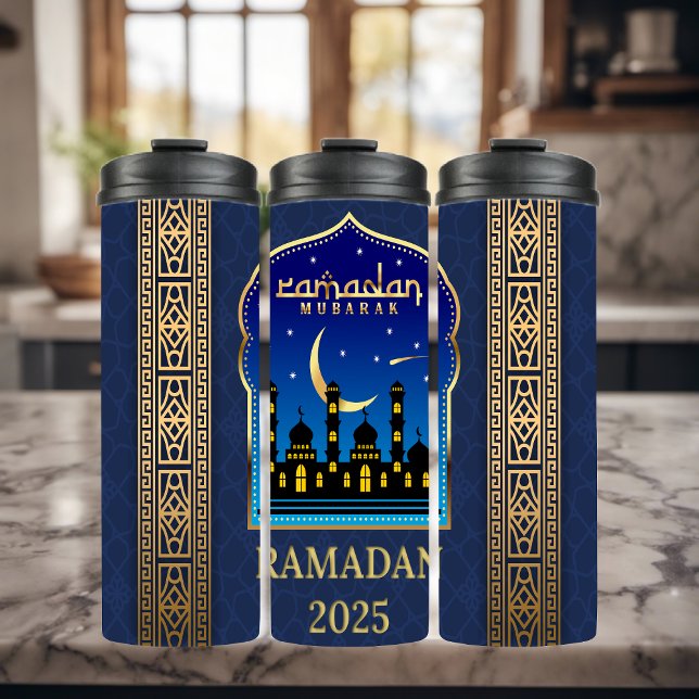 Garrafa Térmica Elegante Ramadan Kareem 2025 (Criador carregado)