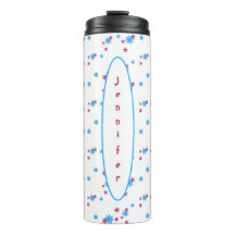 Elegante Tendy Modern Girly White Modelo Azul